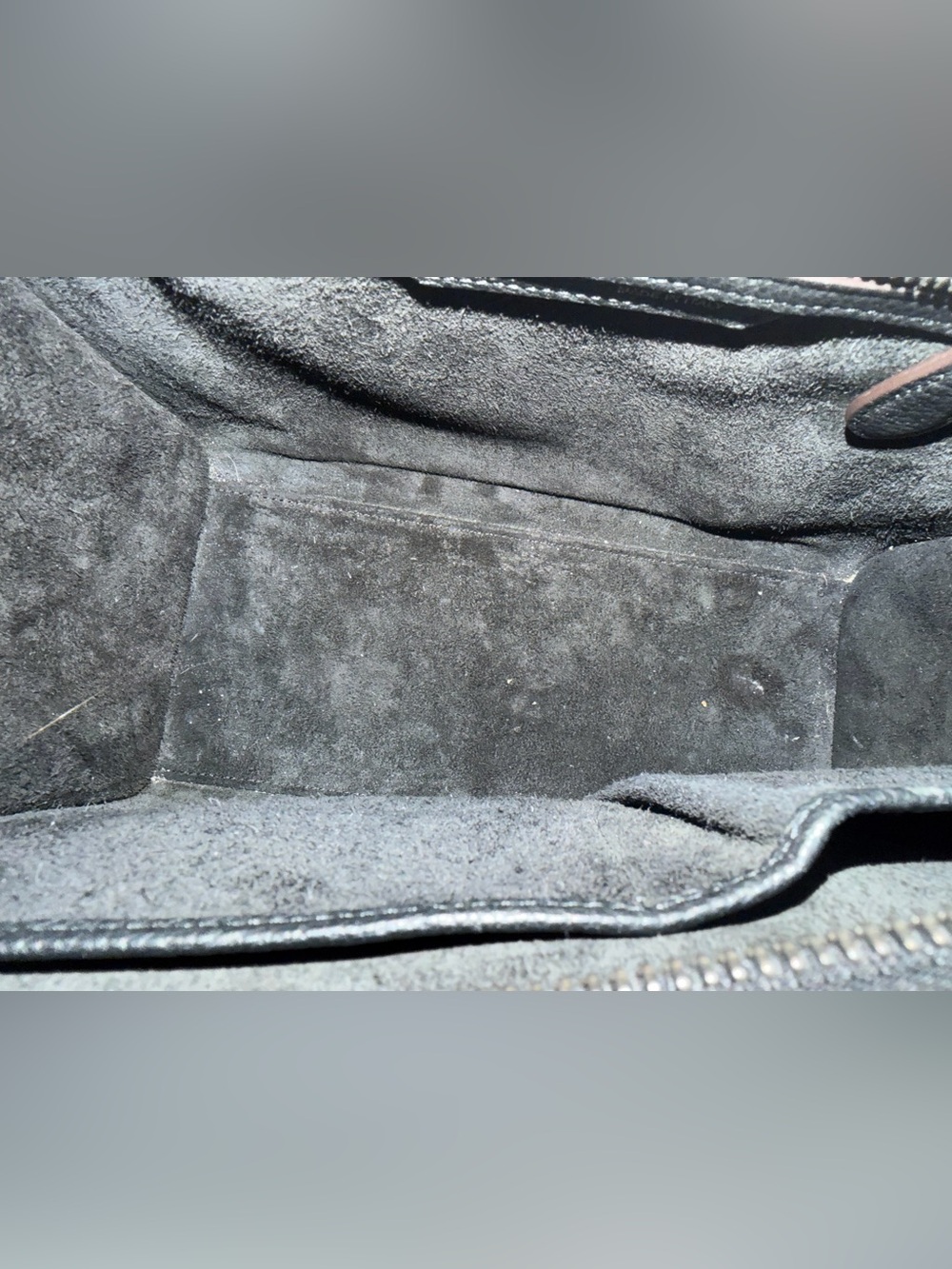 Celine Black Pebbled Leather Mini Luggage Tote - Picture 9 of 16